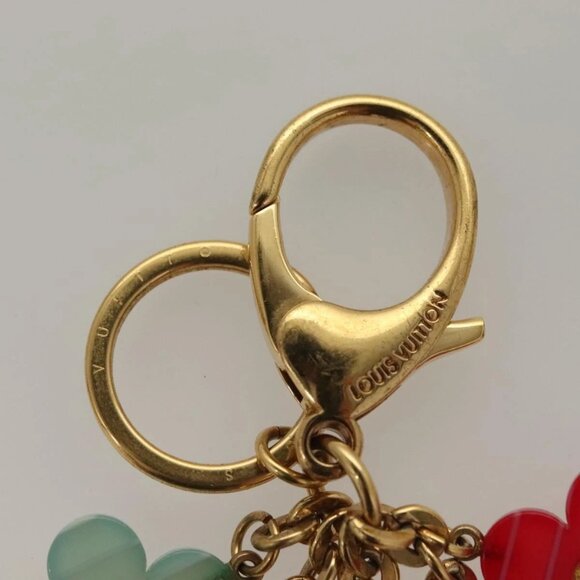LOUIS VUITTON Porte Cles Pop Flower Charm Metal Multicolor M66144 LV Auth BA3797 - Picture 5 of 11